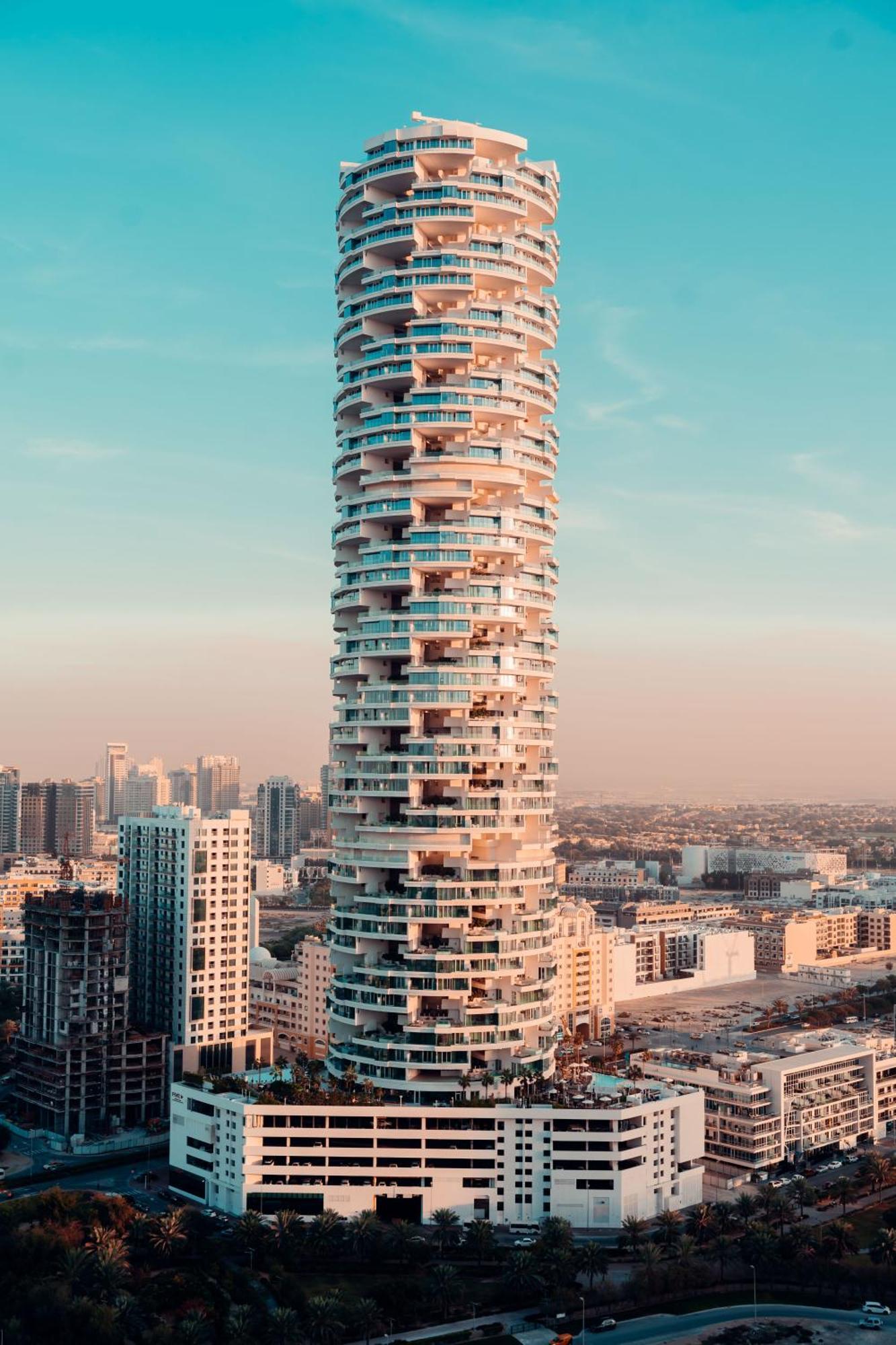 Five Jumeirah Village Dubai Esterno foto The tower
