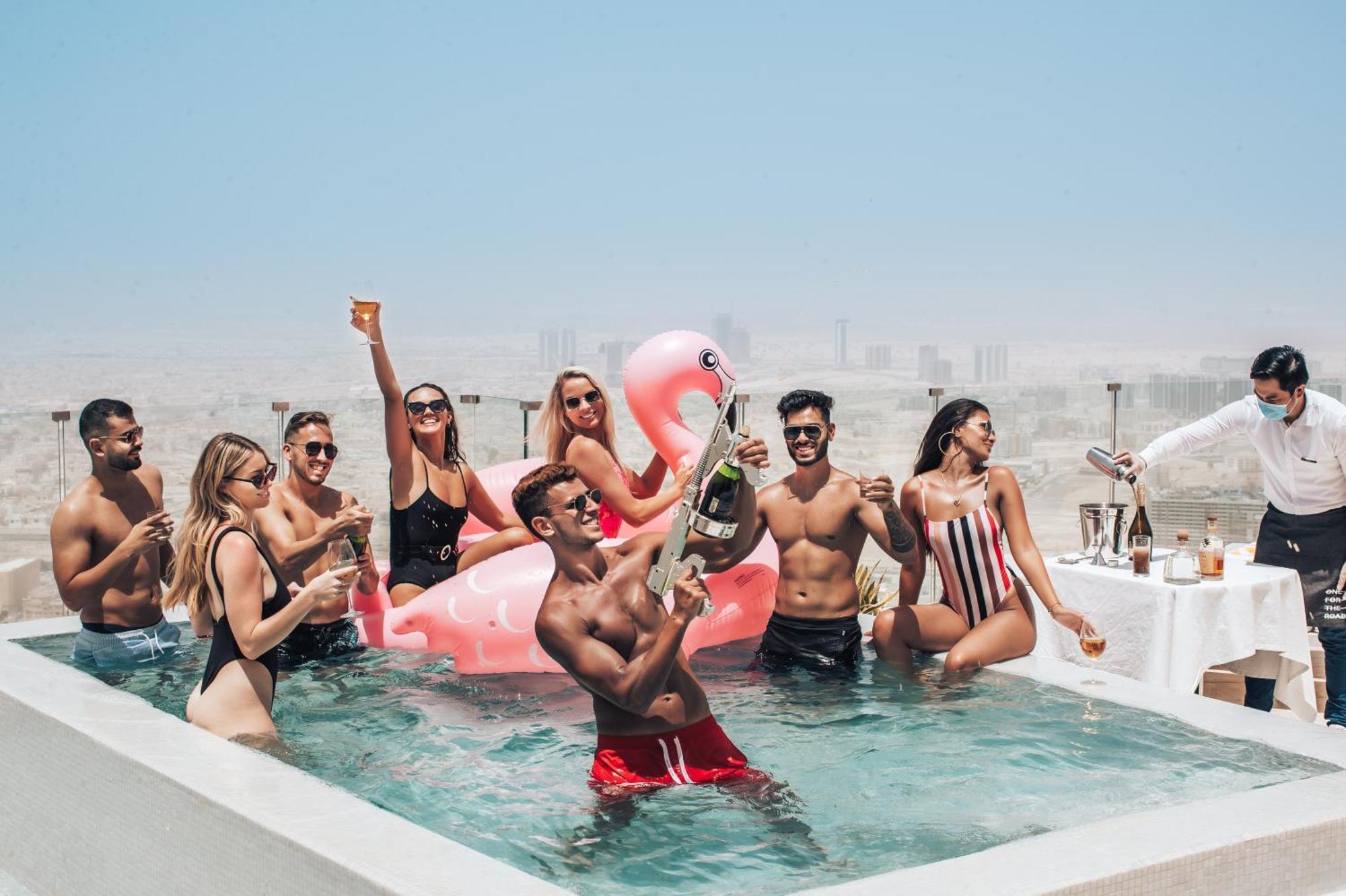Five Jumeirah Village Dubai Esterno foto The Pool at the Standard East Village