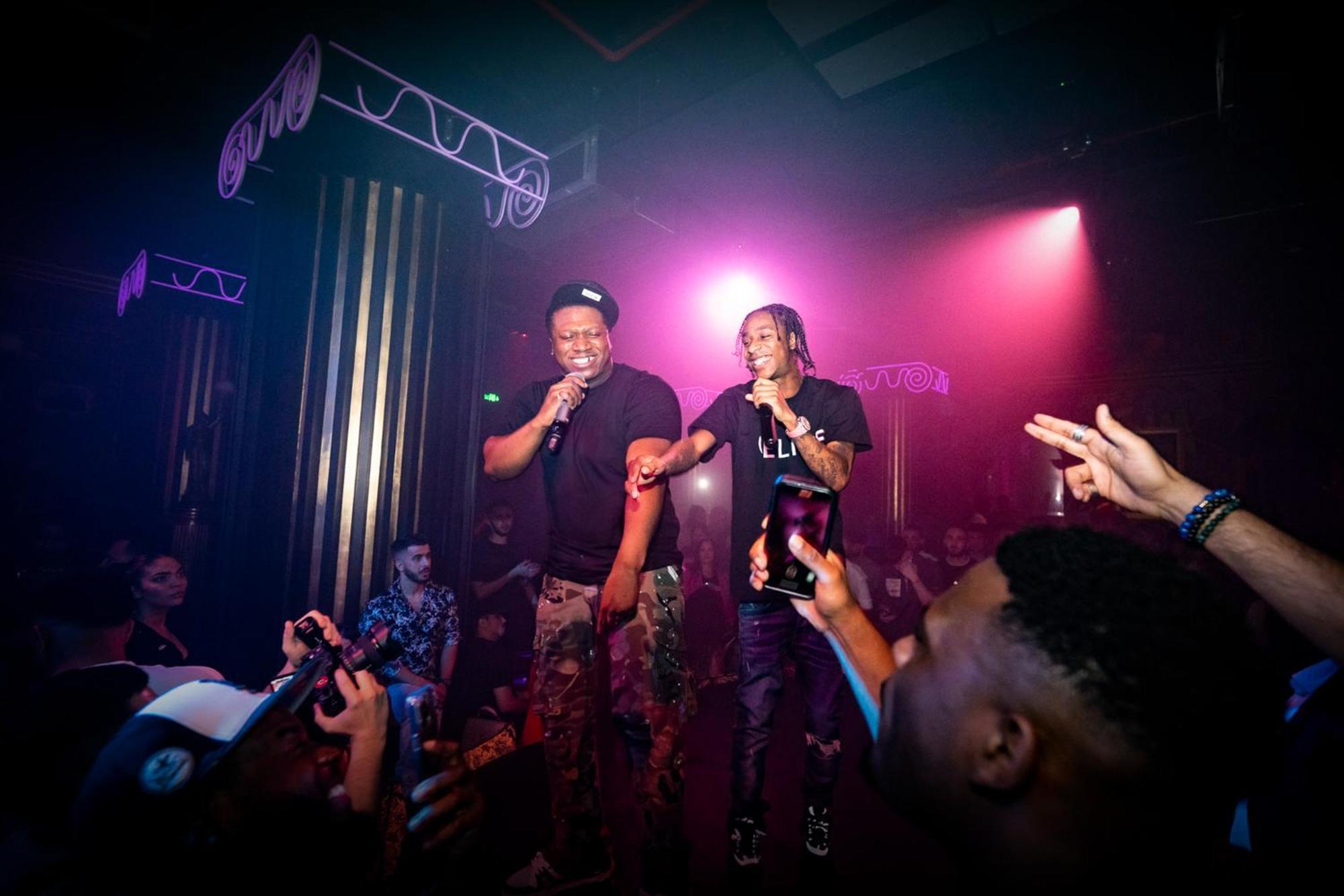Five Jumeirah Village Dubai Esterno foto 2014 winners A$AP Rocky and Big Sean